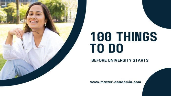 10 things to do before starting university
