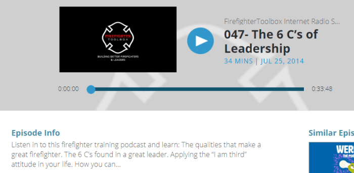 What does a firefighter do podcast transcript