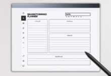 Brainstorming meeting agenda template