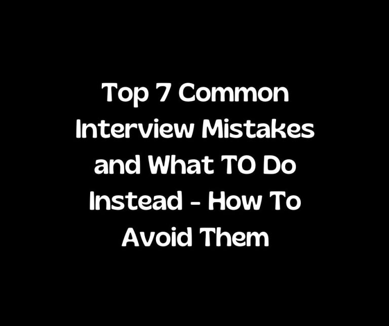 Top 5 job interview mistakes