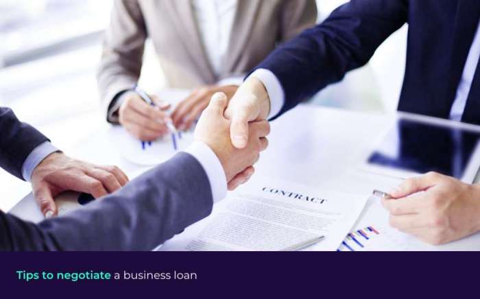 Negotiating tips business loan
