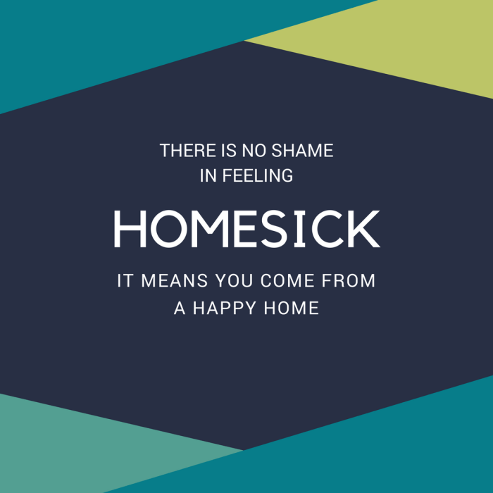 What to do when you feel homesick