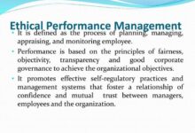 Ethics in performance management