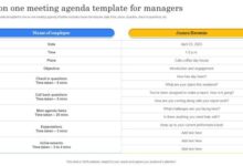 One on one meeting agenda
