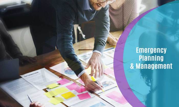 Emergency planning management officer